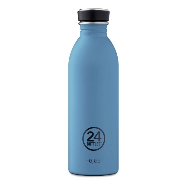 24Bottles - Urban fles 0,5 L - Steen afwerking - Poederblauw (24B700)
