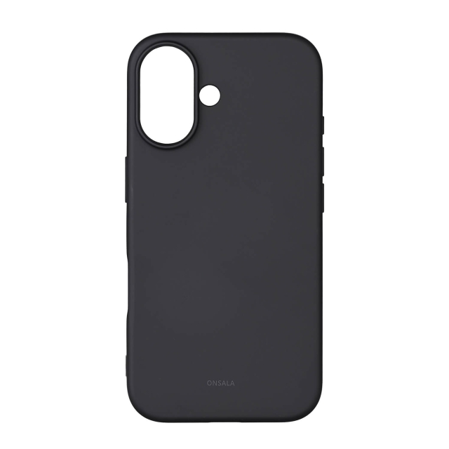 Onsala Mobilskal med Silikonkänsla Black - iPhone 16