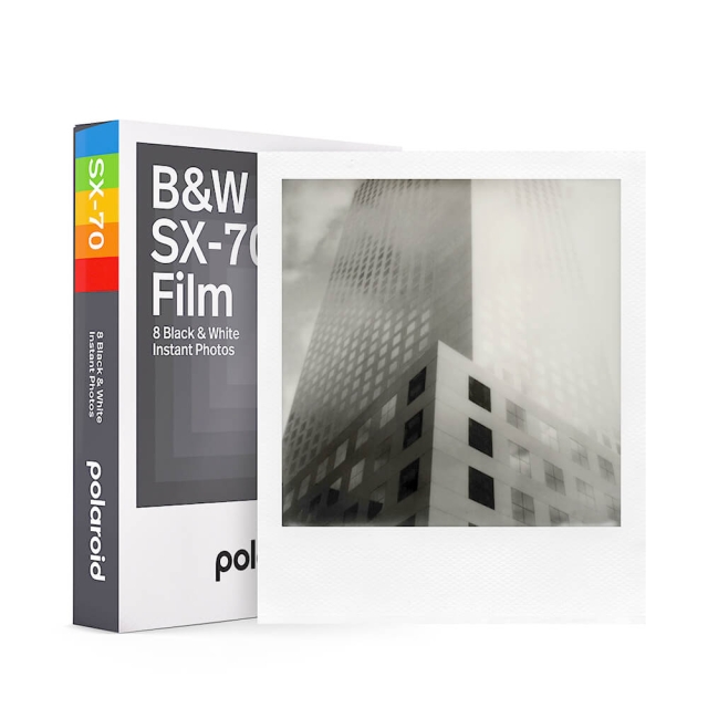 Polaroid Svartvit SX-70 Film Vit Ram