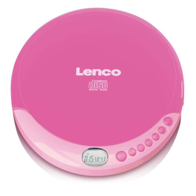Lenco Draagbare CD-speler met oplaadfunctie Roze