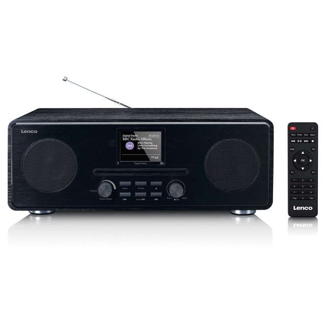 Lenco DAB+ FM-radio met CD MP3-speler Bluetooth® Zwart