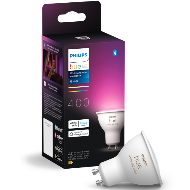 Philips Hue White and Color Ambiance GU10 400lm 1-pack