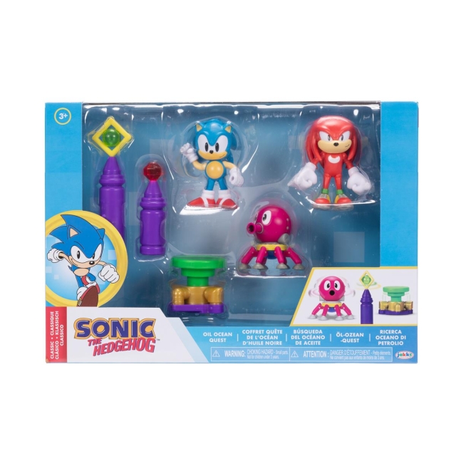 JAKKS Pacific Sonic the Hedgehog 2,5 Inch Diorama Set Olie Oceaan