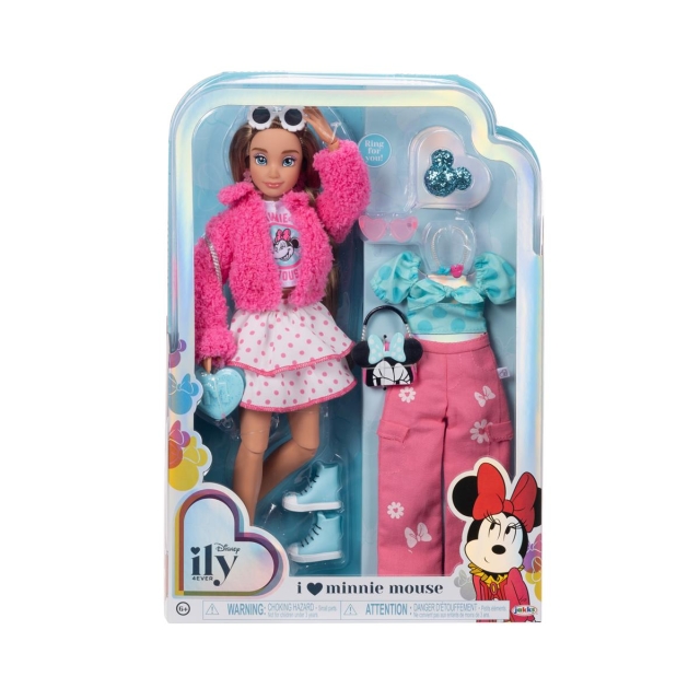 JAKKS Pacific Disney 4EVER Fashion Doll met extra mode geïnspireerd door Minnie
