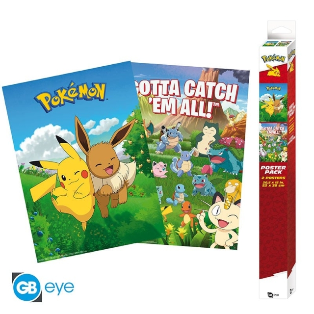 Abysse POKEMON - Set 2 posters - Omgevingen (52x38)