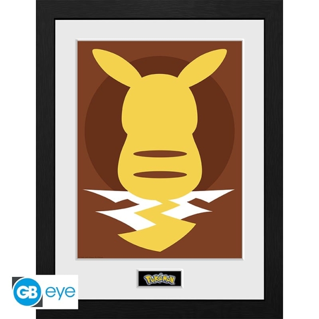 Abysse POKEMON - Ingelijste print Pikachu Silhouette 25 (30x40)