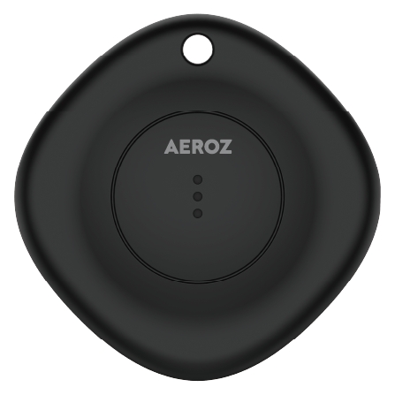 AEROZ TAG-1000 Zwart - Sleutelvinder voor gebruik met iPhone - Werkt met Apple Zoek mijn app