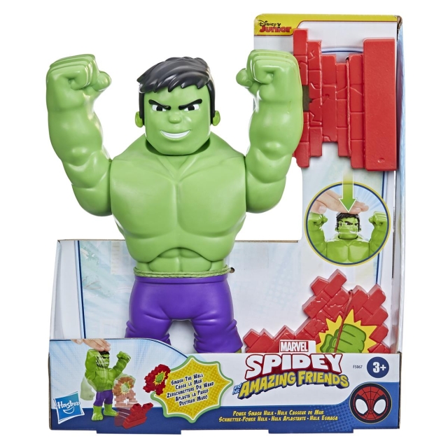 Spidey en zijn Verbazingwekkende Vrienden Supergrote 10 Inch Feature Figuur Power Smash Hulk