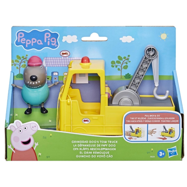 Hasbro Peppa Pig Opa Honden Takelwagen