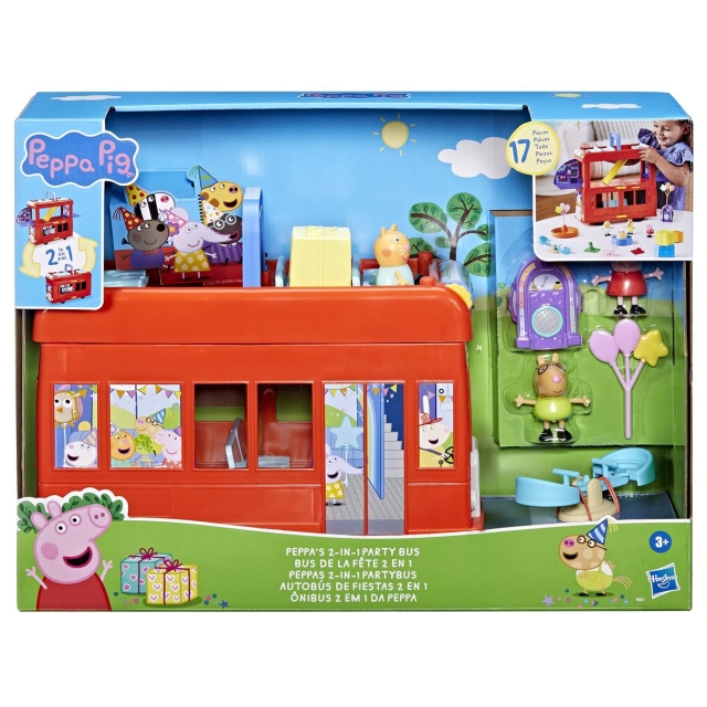 Peppa Pig Peppas 2 in 1 Feestbus