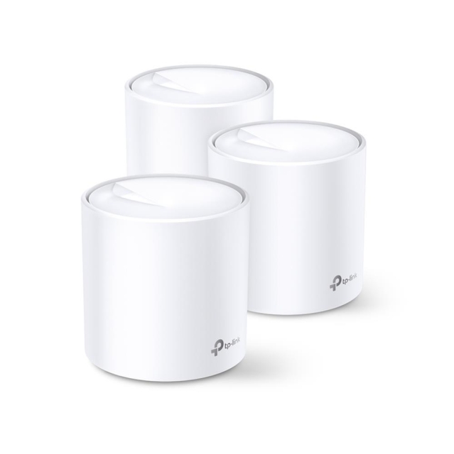 TP-Link Deco X60 (3-pack) Wi-Fi 6 AX Wi-Fi-systeem met netwerk voor het hele huis