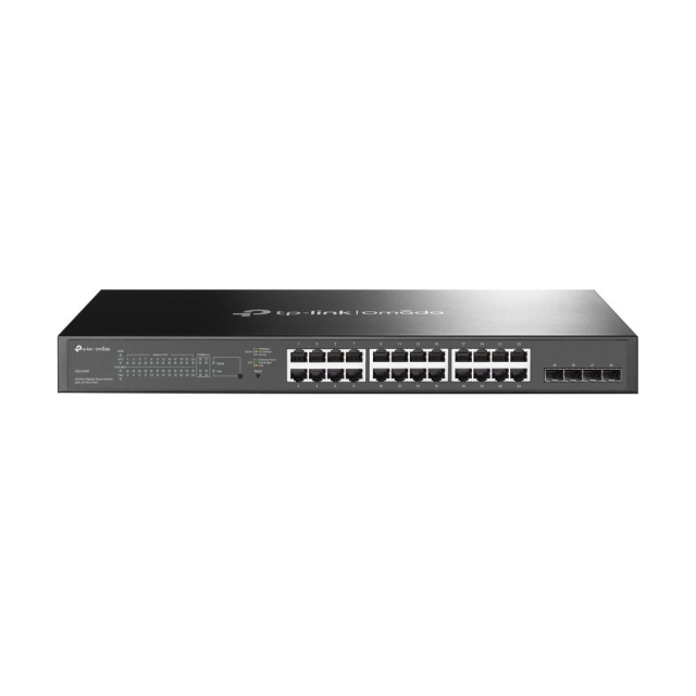 TP-Link JetStream 24-poorts 10/100Mbps + 4-poorts Gigabit Smart Switch met 24-poorts PoE+