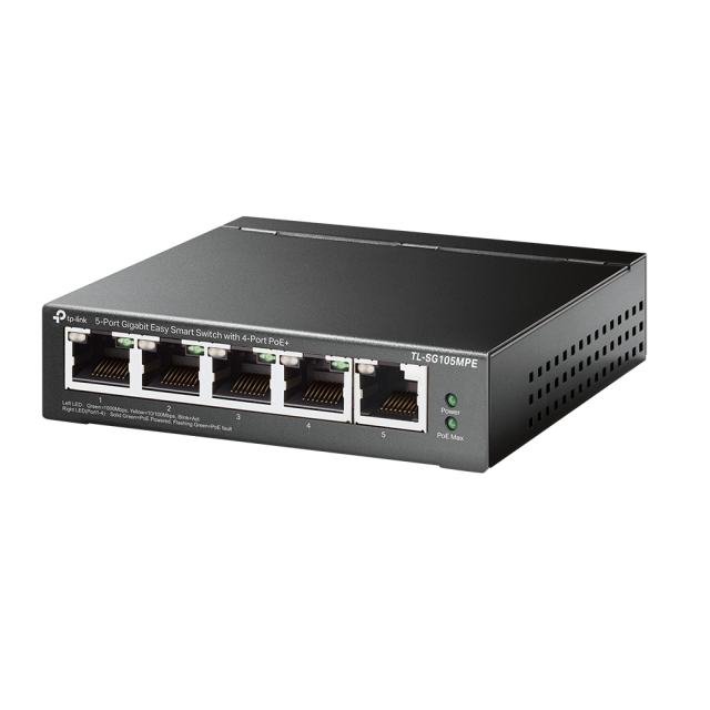 TP-Link 5-poorts Gigabit Easy Smart Switch met 4-poorts PoE+