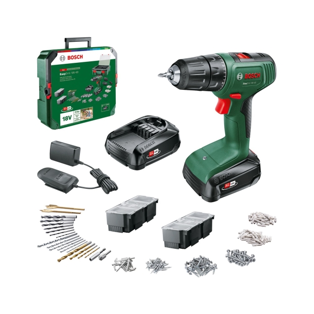 Bosch EasyDrill 18V-40 + SystemBox ( 2 x accu & lader inbegrepen )