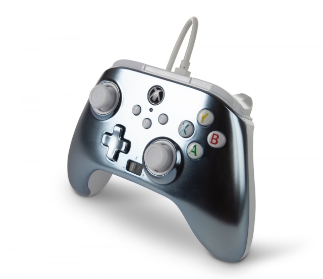 PowerA Verbeterde bedrade controller voor Xbox Series X - S - Metallic Ice