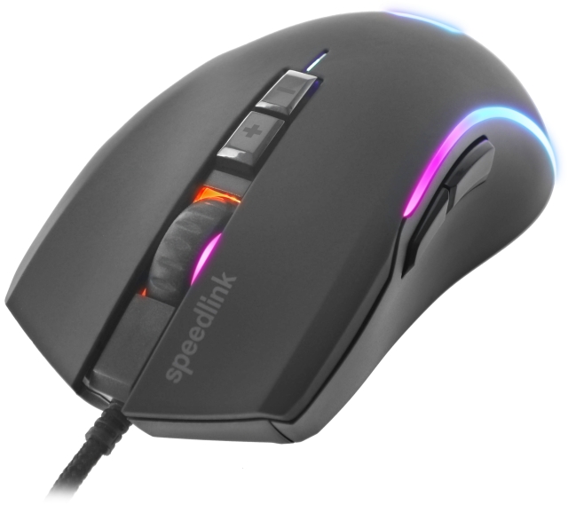 Speedlink ZAVOS Gaming Muis, rubber-zwart