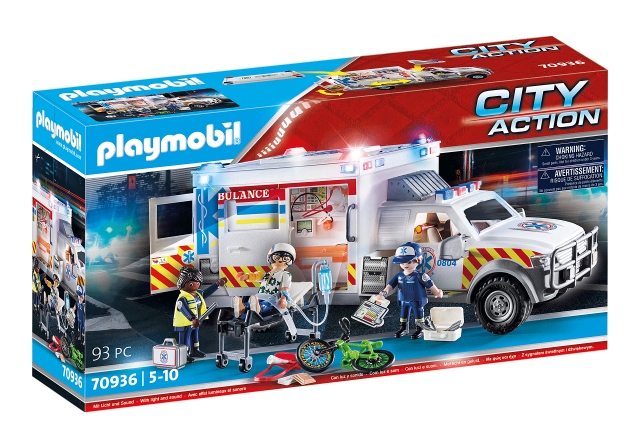 Playmobil US Ambulance with Lights and Sound (70936)