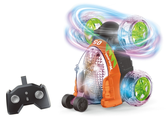 TEC-TOY Crazy Tumbler - Stuntauto met verlichting - R/C 2,4GHz - Oranje (534444)