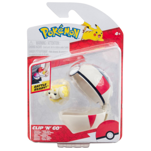 Pokémon Clip N Go - Fidough en Timer Bal (PKW3625)