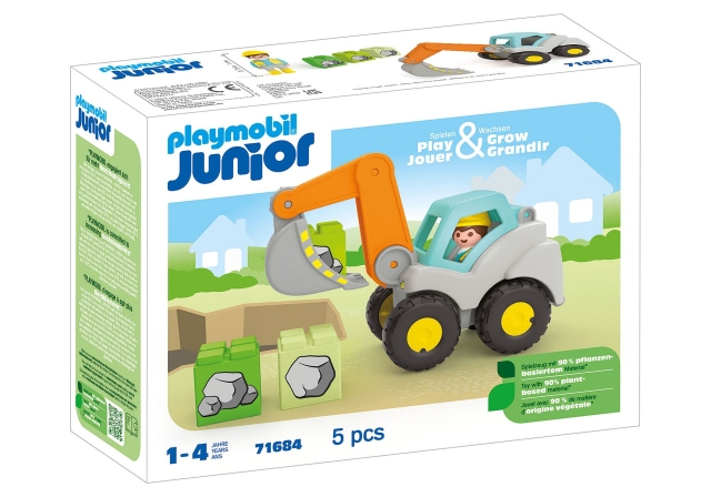 Playmobil JUNIOR: Graafmachine met schop (71684)