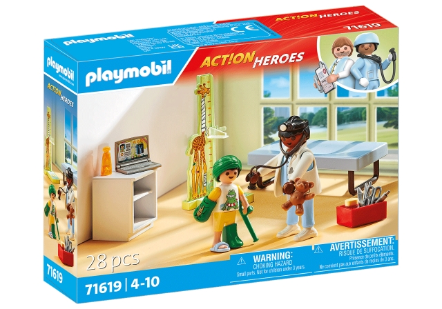 Playmobil Kinderarts met knuffelbeer (71619)