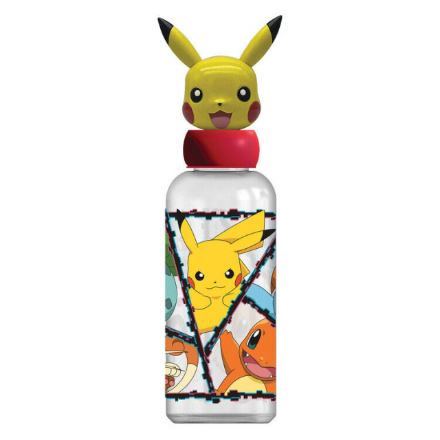 STOR Waterfles met 3D-figuur 560 ml - Pokémon (088808723-10127)