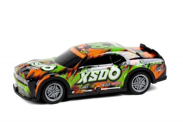 TEC-TOY Roar SXO6 w/light R/C 1:22, 27MHz - Groen/Oranje (471254)