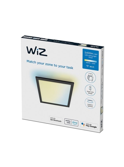 WiZ Panel WiZ Plafond SQ 36W Zwart 27-65K TW