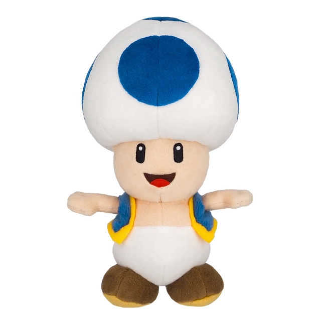 Super Mario Toad Blauw