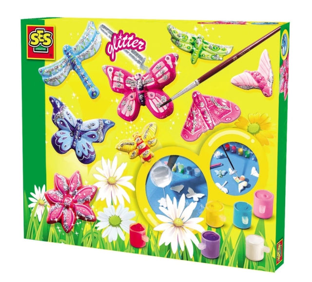 SES Creative Vlinder + glitter - (S01131)