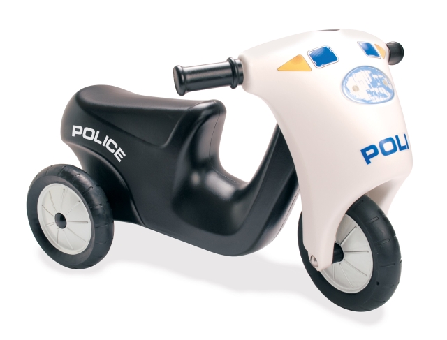 Dantoy Politie scooter met rubberen wielen (3333)