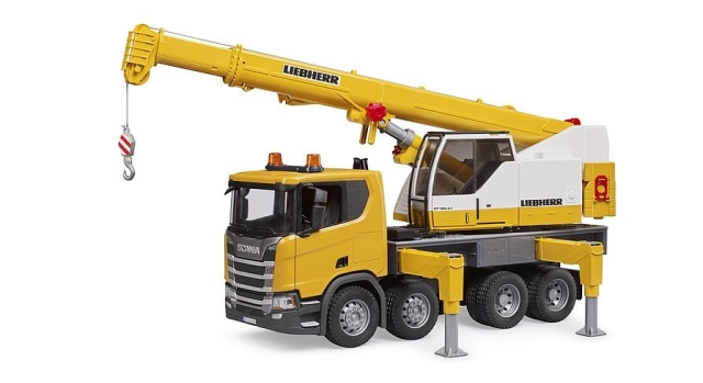 Bruder Scania Super 560R Liebherr kraanauto met licht & geluid (03571)