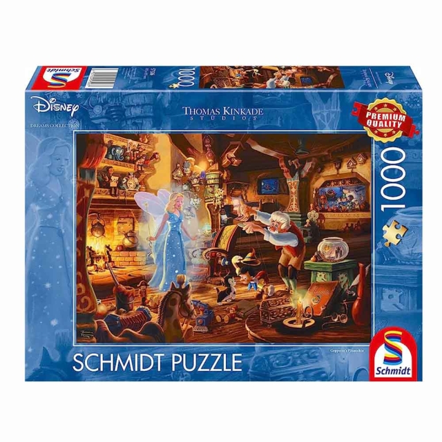 Schmidt Spiele Schmidt - Thomas Kinkade: Disney - Geppettos Pinokkio (1000 stukjes) (SCH57526)