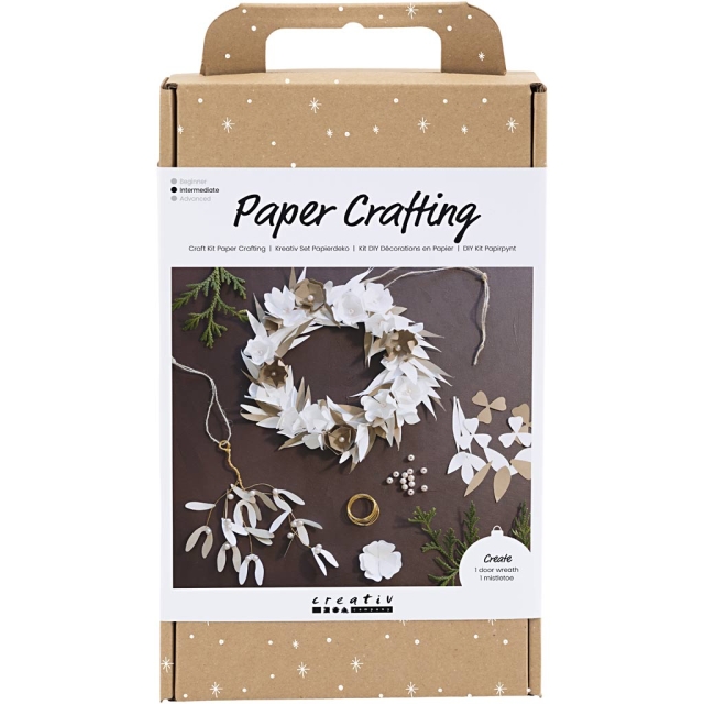 DIY Kit Craft Kit - Knutselen met papier, wit, licht naturel, 1 verpakking (977700)
