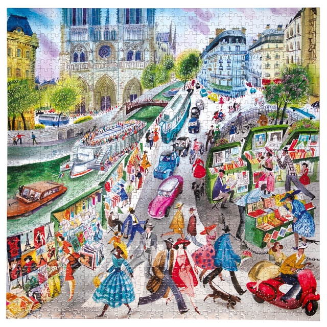 eeBoo Puzzel 1000 stukjes - Paris Bookseller - (EPZTPBS)