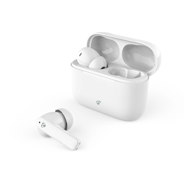 Nedis Volledig Draadloze Oordopjes | ENC (Environmental Noise Cancelling) | Bluetooth® | Batterij 1 werkingstijd standaard verbruik: 1440 min | Aanraakbediening | Charging case | Draadloze oplaadcase | Ingebouwde microfoon | Ondersteuning voor spraakbestu
