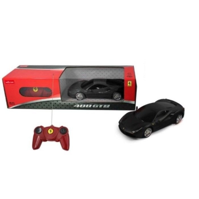 Rastar Afstandsbediening 1:24 Ferrari 488 Gtb mat zwart (23030)