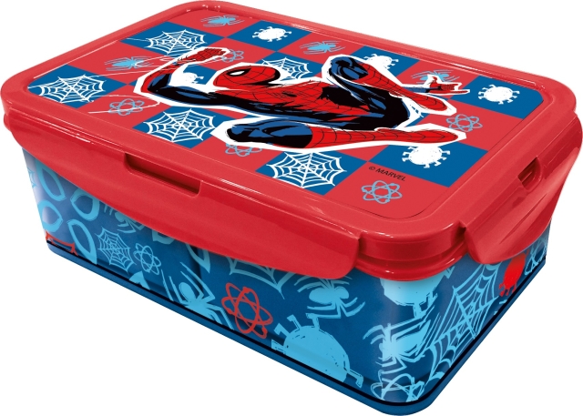 STOR Lunchbox met/verwisselbare vakken - Spider-Man (088808737-74745)