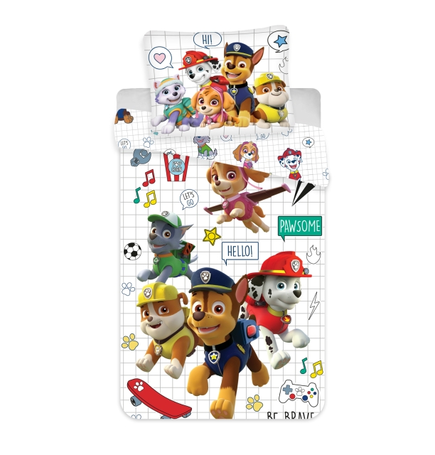 Paw Patrol Beddengoed - Junior Maat 100x140 cm - Beddengoed Junior Paw Patrol
