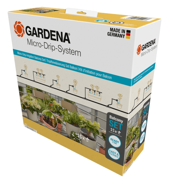 Gardena Micro-Drip-Irrigation Balkonset (15 planten) - 15 planten