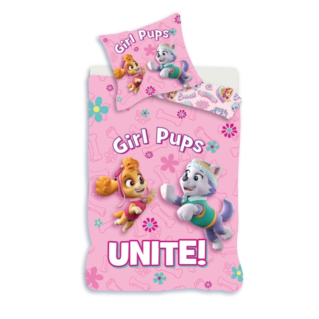 Paw Patrol Beddengoed - Junior Maat 100x140 cm - Meisje Pups
