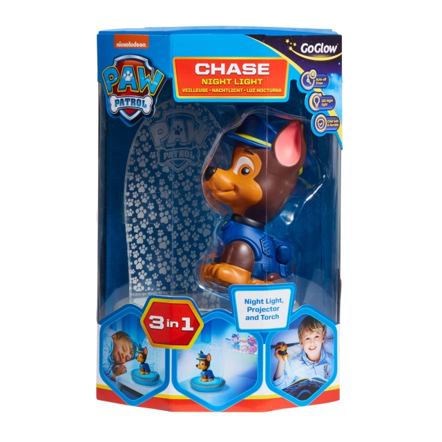 Paw Patrol Chase Kids Magisch Nachtlampje, Zaklamp en Projector - (10043)