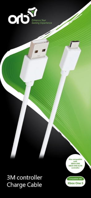 ORB laadkabel voor controller (kabel van 3 m) - voor Xbox One S