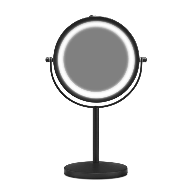 Gillian Jones Tafelspiegel met sterk LED-licht - Mat Zwart