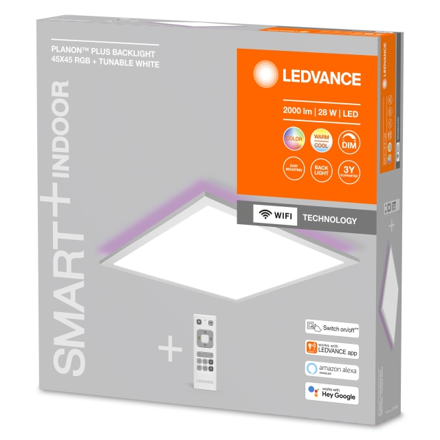 LEDVANCE Smart+ Planon Plus Backlite 45x45cm 1800lm RGBTW - Wit