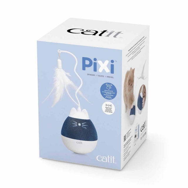 catit Pixi Spinner Wit & Blauw - (787.0182)
