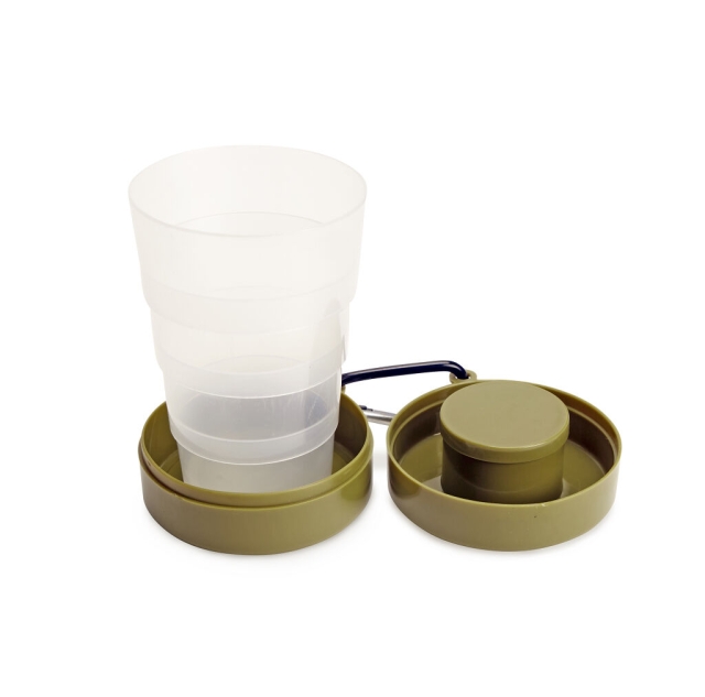 Kikkerland Opvouwbare Tumbler met Pill Compart (CU340)