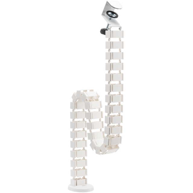 LogiLink Flexibel vertikal kabelkanal för sitt-/ståbord Vit