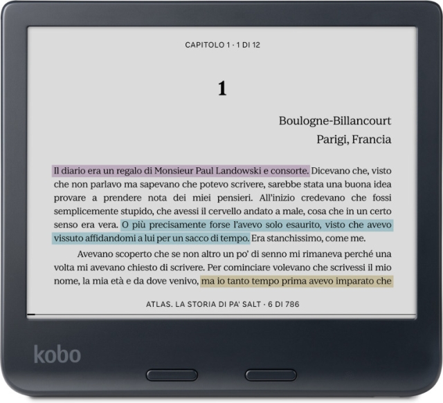 Kobo Libra Colour 7" e-boeklezer, zwart
