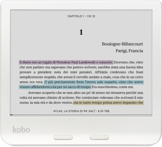 Kobo Libra Colour 7" e-boeklezer, wit